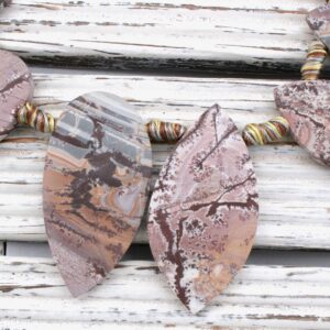 Matte Sonoran Dendrite Rhyolite Freeform Beads (etb01052) Unique Jewelry/vintage Jewelry/gemstone Necklace