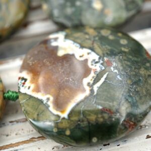 Rainforest Rhyolite Freeform Beads (etb01663) Unique Jewelry/vintage Jewelry/gemstone Necklace