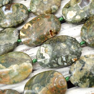 Rainforest Rhyolite Freeform Beads (etb01664) Unique Jewelry/gemstone Jewelry