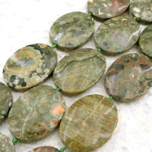 Rainforest Rhyolite Freeform Beads (etb00361) Unique Jewelry/vintage Jewelry/gemstone Necklace