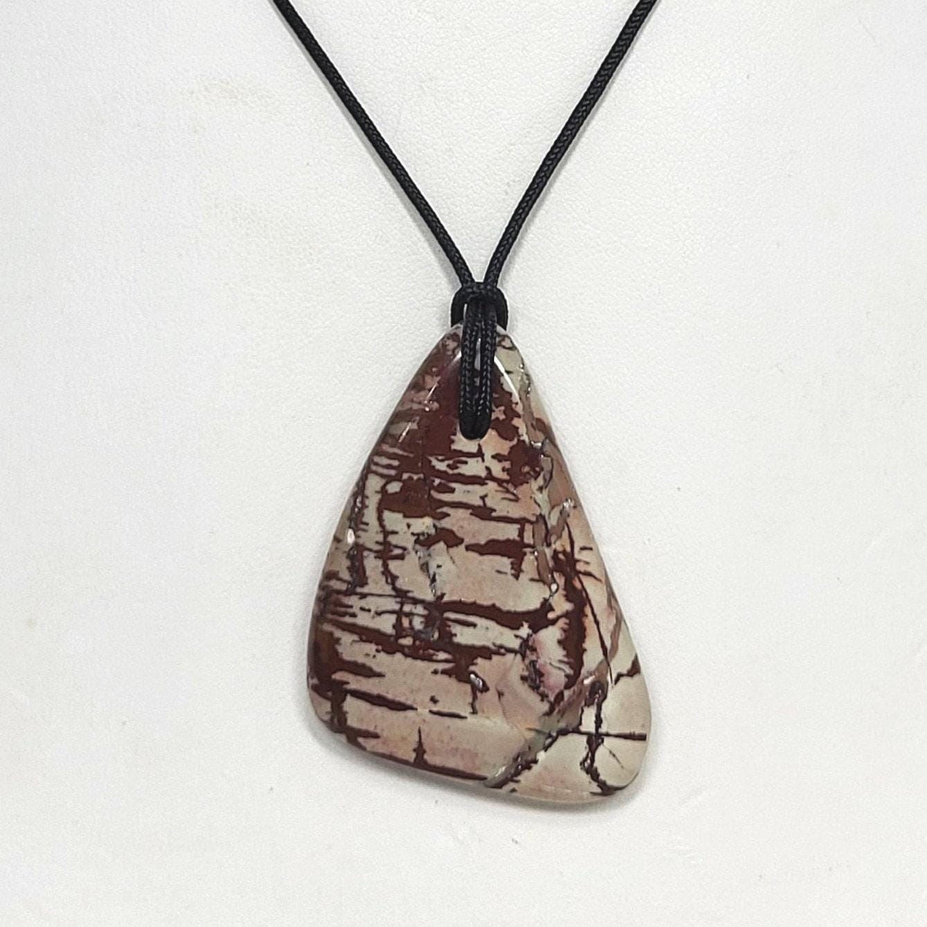 Apache Jasper Pendant Necklace, Free Shipping (23972), Mimbres Apache Jasper Necklace, Rhyolite Pendant, Pendantlady