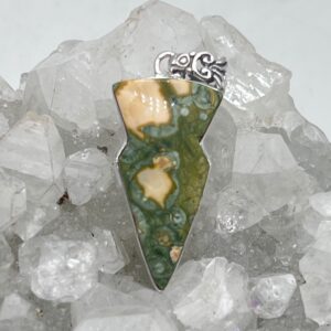 Rainforest Jasper Arrowhead Pendant