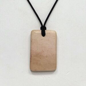 Peach Rhyolite Pendant Necklace, Free Shipping (24186), Pink Rhyolite Necklace, Rhyolite Pendant, Pendantlady