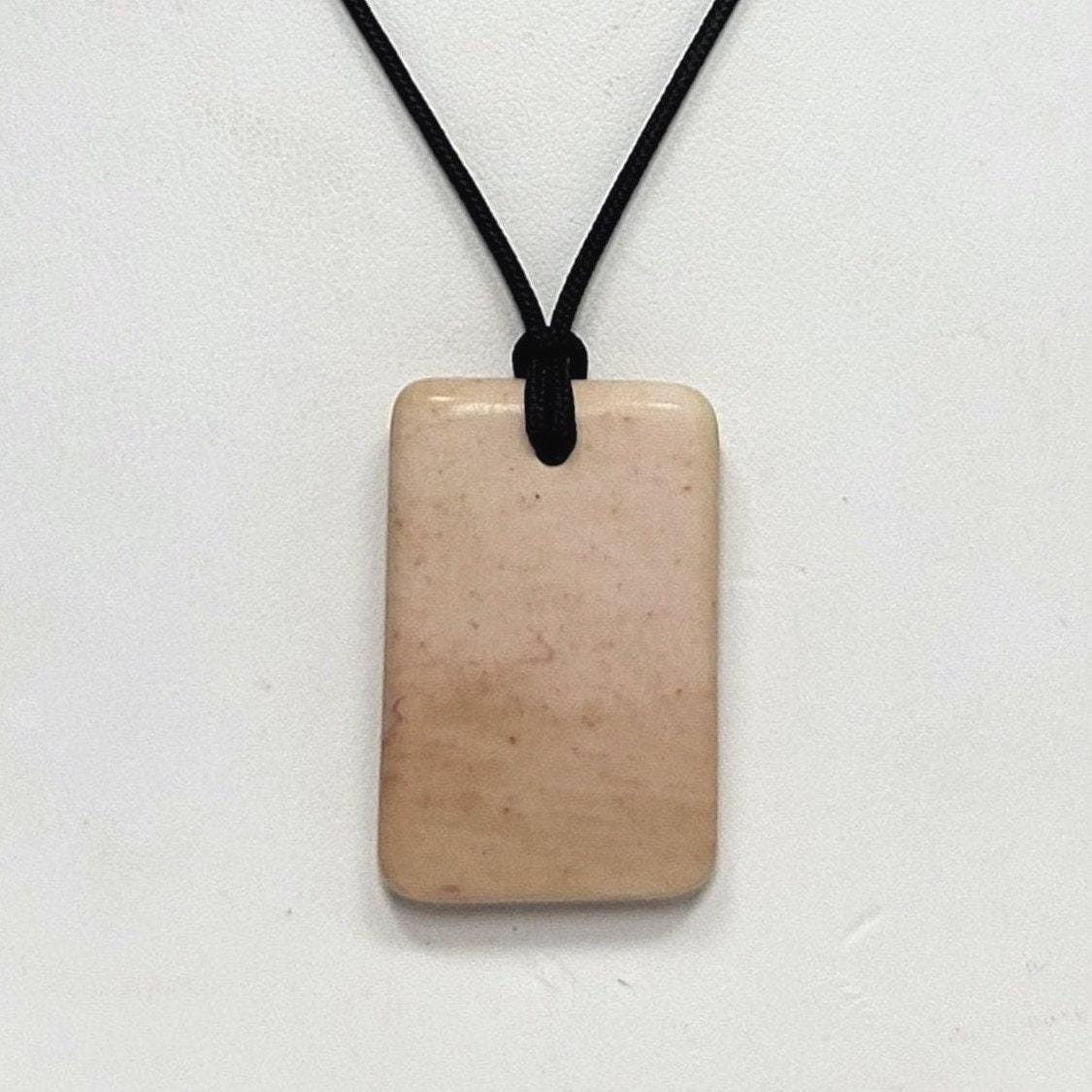 Peach Rhyolite Pendant Necklace, Free Shipping (24186), Pink Rhyolite Necklace, Rhyolite Pendant, Pendantlady