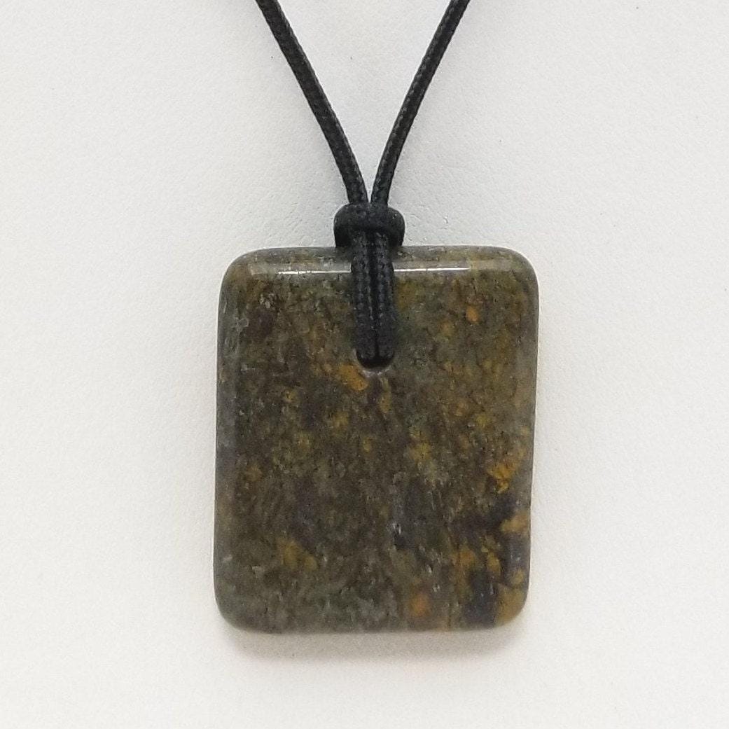Rainforest Rhyolite Pendant Necklace, Free Shipping (21241), Rainforest Jasper Necklace, Rhyolite Pendant, Pendantlady