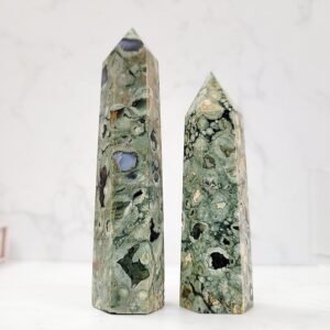 Rhyolite (rainforest Jasper) Crystal Point • Ethically Sourced