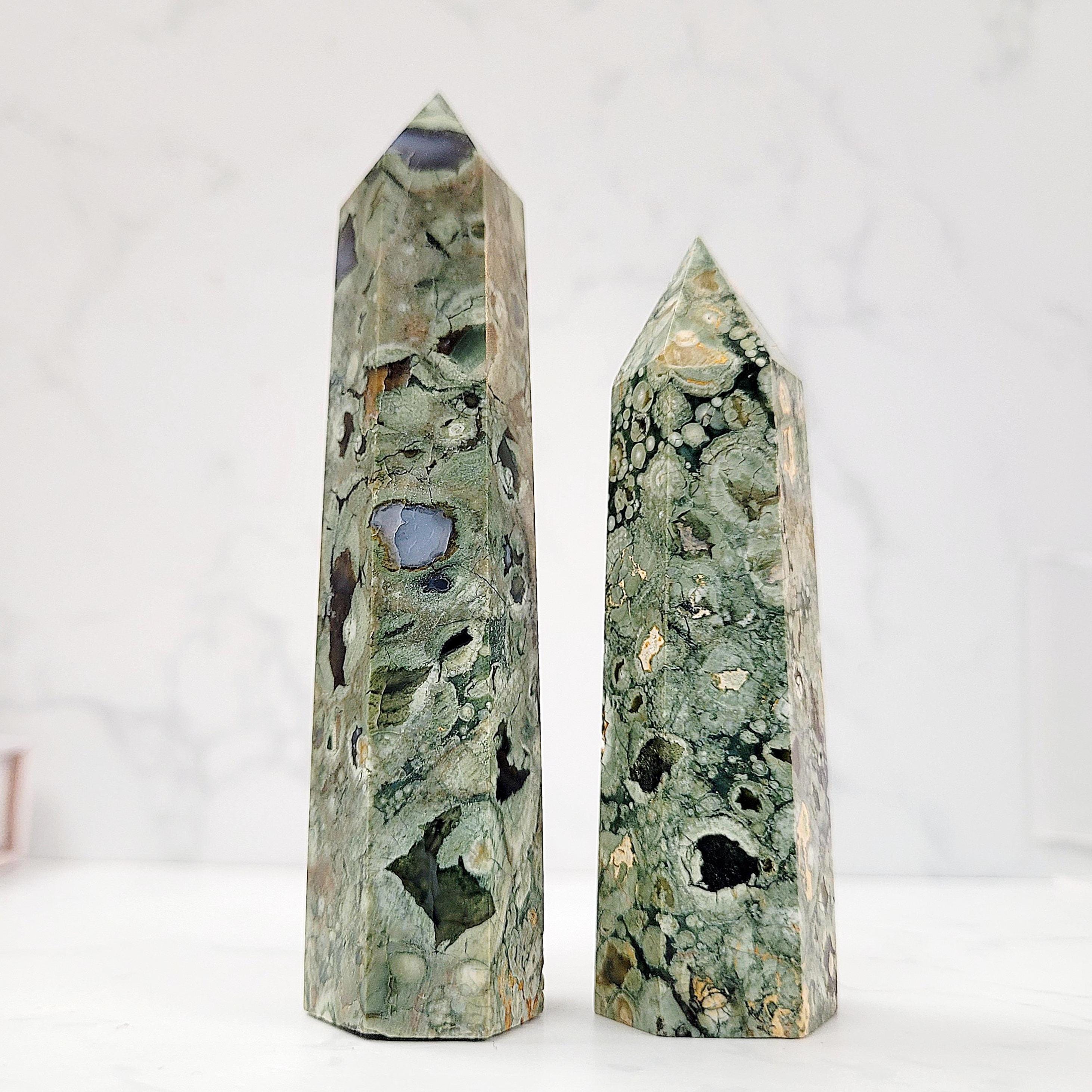 Rhyolite (rainforest Jasper) Crystal Point • Ethically Sourced