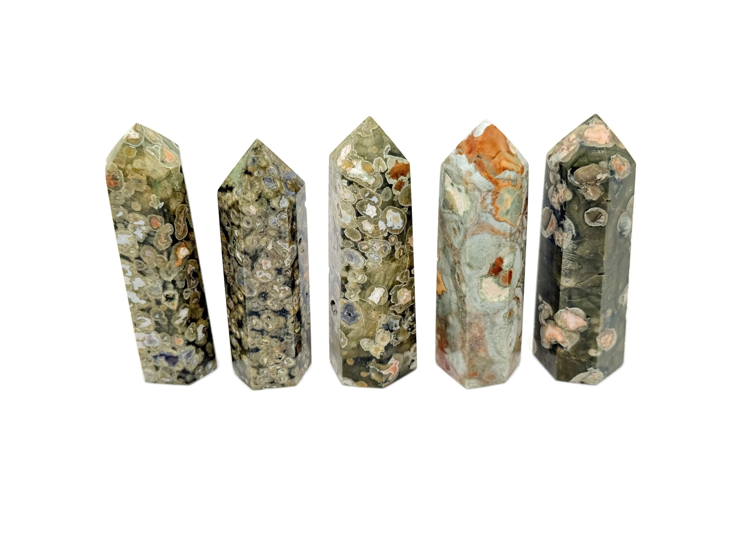 Rhyolite Obelisk Tower Stone - Rainforest Gemstone Tower - Meditation Gemstone - Crystal Gifts - Home Crystal Decor - Tw1160 Rhyolite Obelisk Tower Stone - Rainforest Gemstone Tower - Meditation Gemstone - Crystal Gifts - Home Crystal Decor - Tw1160