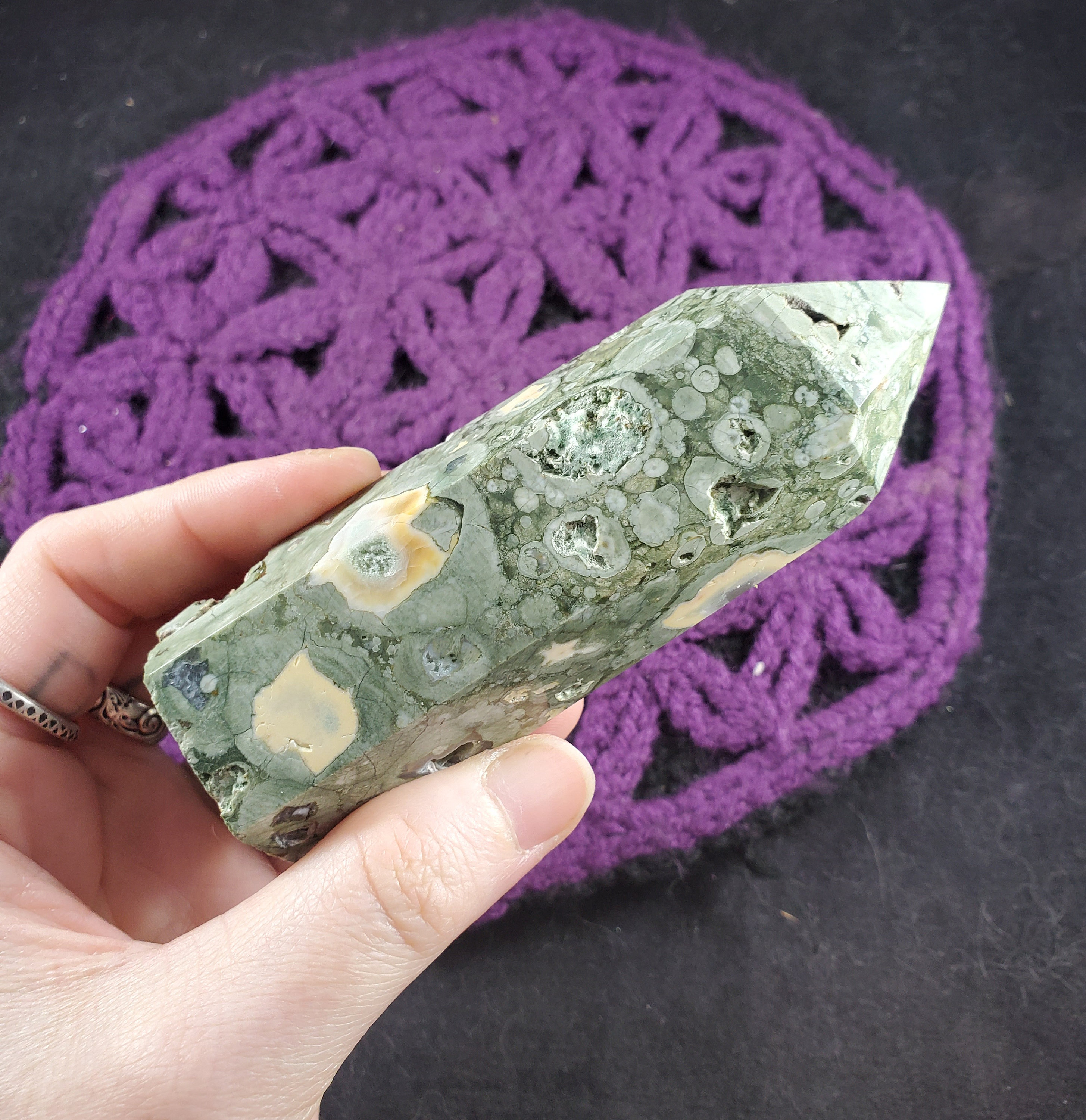 Rainforest Jasper Rhyolite Jasper Polished Point Healing Stones Generator Tower Crystal Self Standing Crystal Green Rainforest Jasper Rhyolite Jasper Polished Point Healing Stones Generator Tower Crystal Self Standing Crystal Green