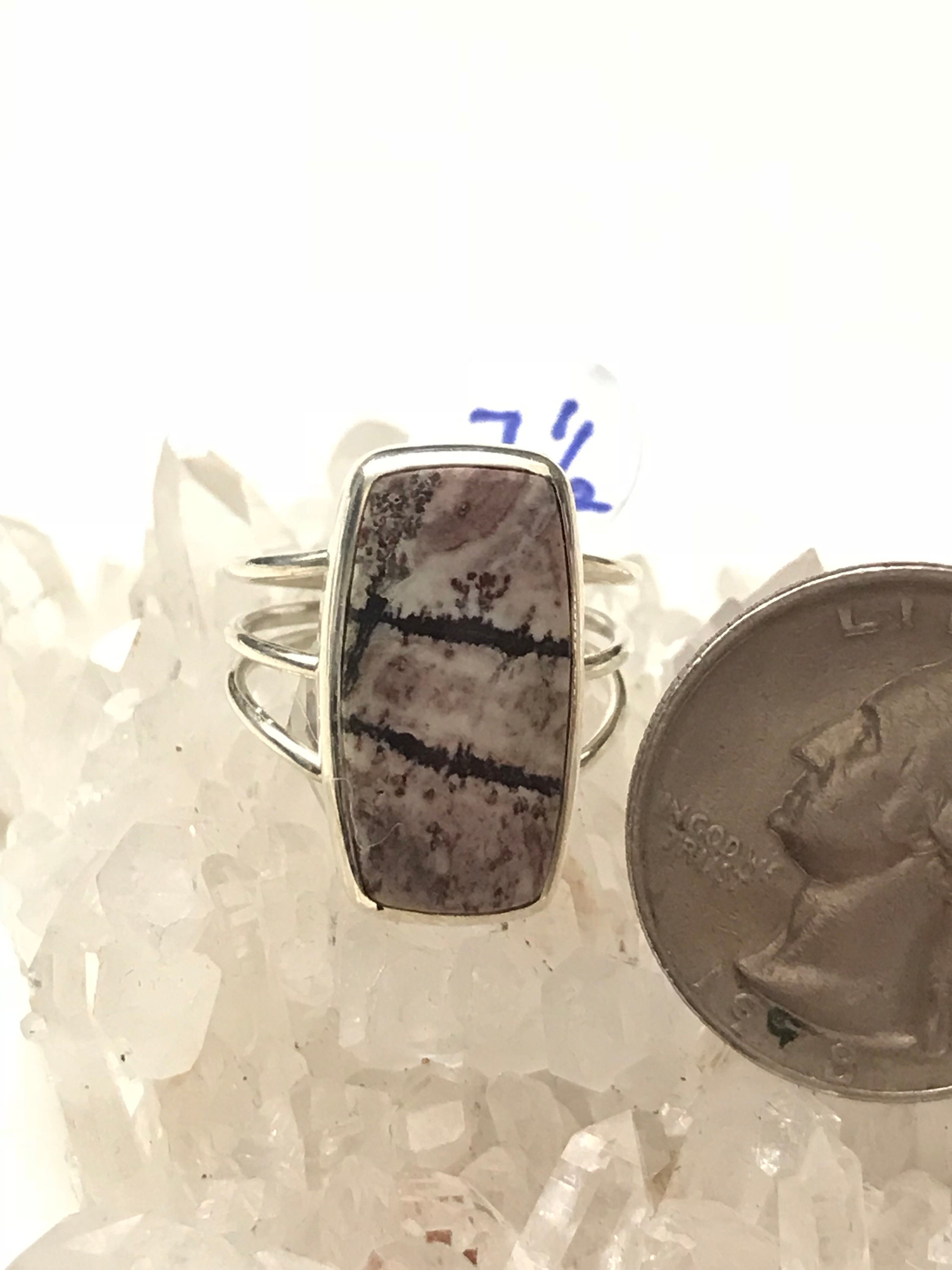 Sonoran Dendritic Rhyolite Ring,  Size 7 1/2