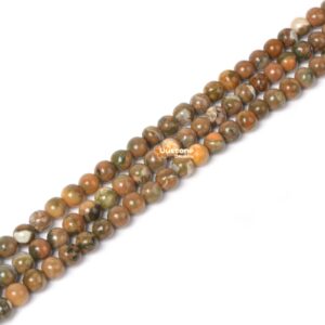 4mm Rhyolite Jasper Round Ball Loose Beads DIY Jewelry Making Strand 15.5-16" 4mm Rhyolite Jasper Round Ball Loose Beads DIY Jewelry Making Strand 15.5-16"