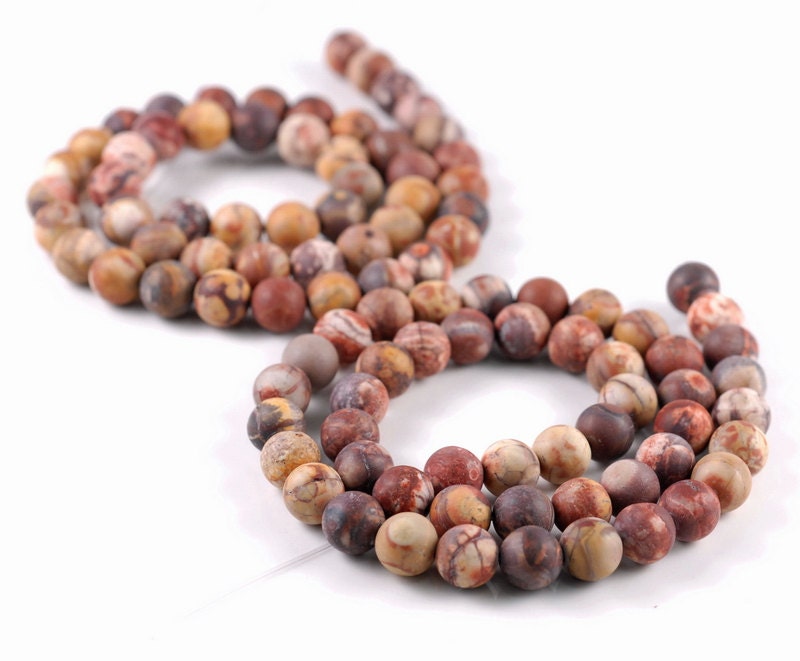 8mm Frosted Matte Birdseye Rhyolite Jasper Gemstone Grade Aaa Round Loose Beads 15.5 Inch Full Strand (90182774-127) 8mm Frosted Matte Birdseye Rhyolite Jasper Gemstone Grade Aaa Round Loose Beads 15.5 Inch Full Strand (90182774-127)
