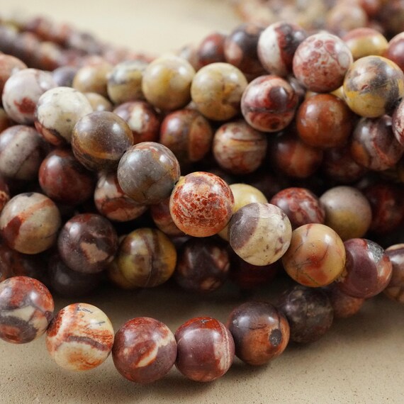 Bird's Eye Rhyolite Natural Beads (round)(smooth)(4mm)(6mm)(8mm)(10mm)(16"strand)