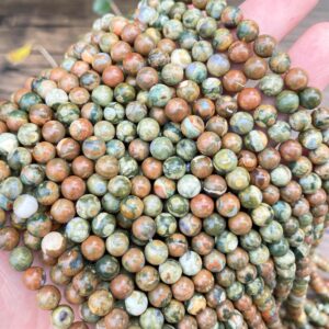Full 15" Rainforest Jasper Genuine Natural Smooth Round For Jewelry Making Loose Gemstone Beads,2mm/3mm/4mm/6mm/8mm/10mm Semi Precious Beads Full 15" Rainforest Jasper Genuine Natural Smooth Round For Jewelry Making Loose Gemstone Beads,2mm/3mm/4mm/6mm/8mm/10mm Semi Precious Beads