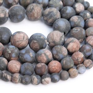 Genuine Natural Matte Llanite Rhyolite Loose Beads Round Shape 6mm 8mm 10mm Genuine Natural Matte Llanite Rhyolite Loose Beads Round Shape 6mm 8mm 10mm
