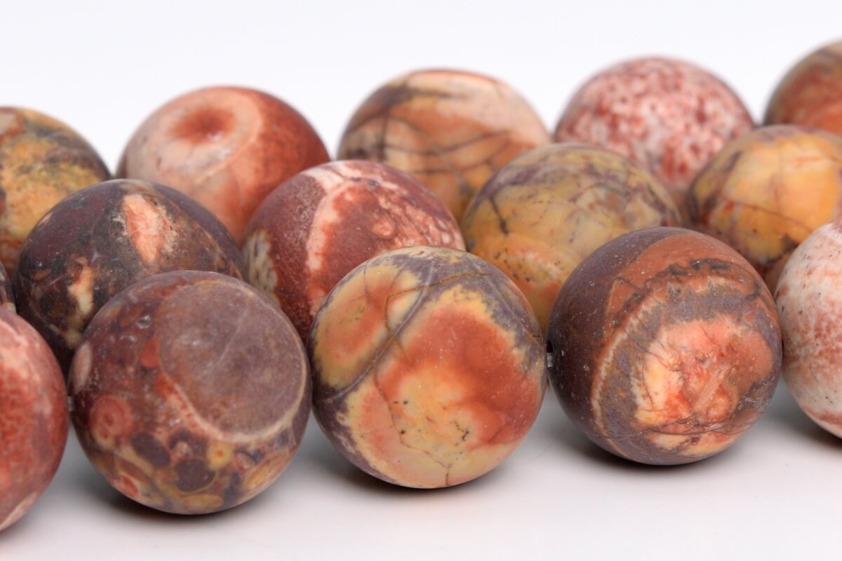 Matte Birdeye Rhyolite Beads Genuine Natural Grade Aaa Gemstone Round Loose Beads 10mm 12mm Bulk Lot Options