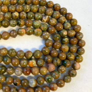 natural rhyolite 4mm 6mm 12mm Round gemstone beads--15.5 inch strand natural rhyolite 4mm 6mm 12mm Round gemstone beads--15.5 inch strand