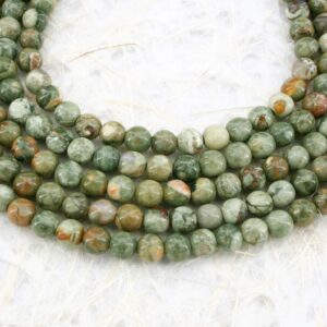 Rainforest Rhyolite 10-10.5mm round beads (ETB00989) Rainforest Rhyolite 10-10.5mm round beads (ETB00989)