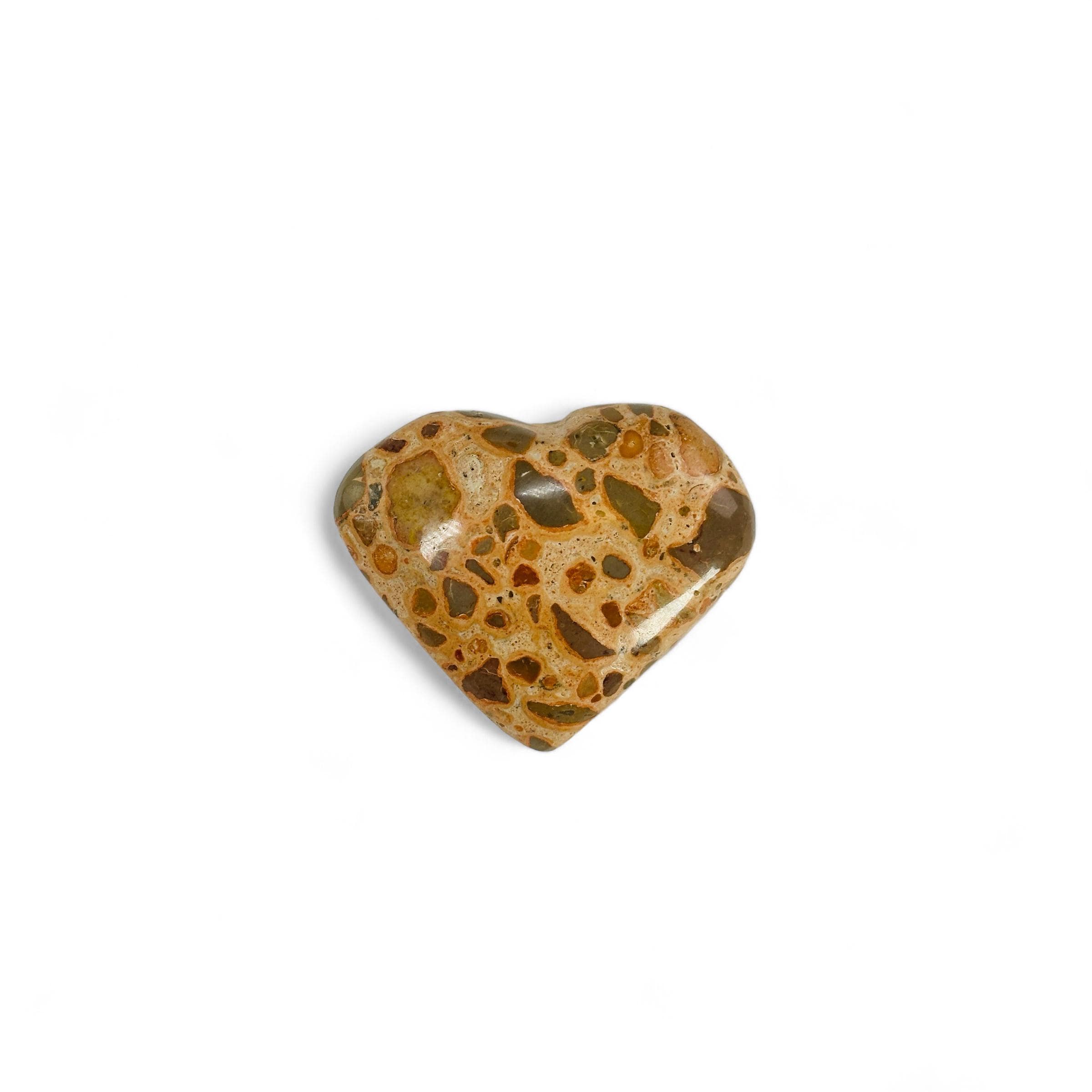Leopard Skin Rhyolite Heart Shaped Crystal - Jasper Hearts
