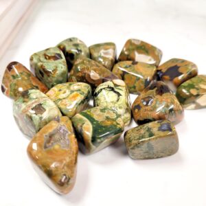 Rhyolite (rainforest Jasper) Crystal Tumble Stone • Ethically Sourced