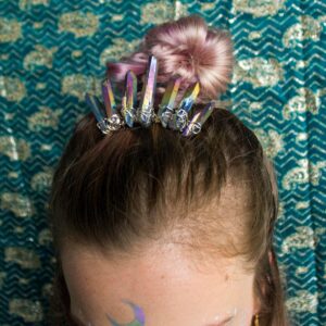 Raw Crystal Crown / Bridal Crystal Crown / Crystal Hair Comb / Rainbow Crown / Bridal Hair Comb / Crystal Hair Jewelry / Quartz Crown Faerie