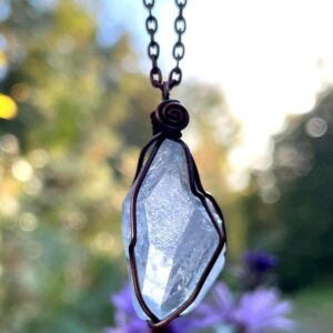 Raw Dumortierite Necklace, Dumortierite Quartz Necklace, Dumortierite Quartz, Raw Quartz Necklace, Blue Quartz Necklace, Copper Dumortierite