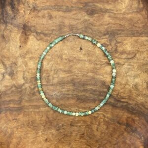 Raw Green Jade Handmade Necklace