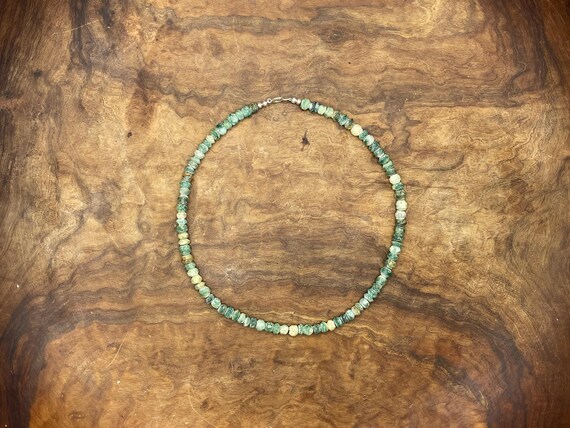 Raw Green Jade Handmade Necklace Raw Green Jade Handmade Necklace