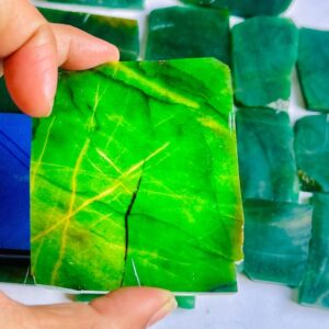 Raw Green Jade Slab Lot Natural Wholesale Gemstone Crystal for Jewelry Raw Green Jade Slab Lot Natural Wholesale Gemstone Crystal for Jewelry