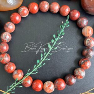 Brecciated Red Jasper Bracelet  - Resilience, Strength & Grounding - Root Chakra Jewelry