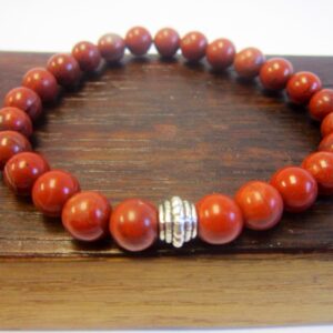 Red Jasper Bracelet  Sacral Chakra Bracelet Energy Bracelet Meditation Yoga Bracelet Red Jasper Root Chakra Bracelet Red Jasper Wrist Mala