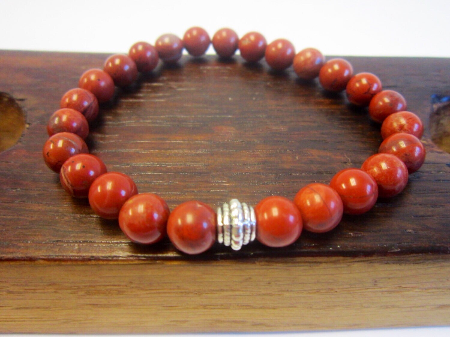Red Jasper Bracelet Sacral Chakra Bracelet Energy Bracelet Meditation Yoga Bracelet Red Jasper Root Chakra Bracelet Red Jasper Wrist Mala