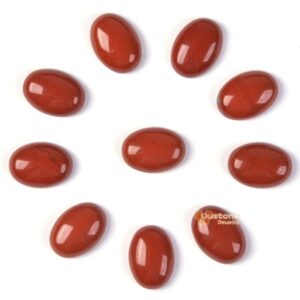 18mm Red jasper gemstone oval cab cabochon