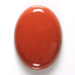 G2487 40mm Red jasper oval flatback cab cabochon