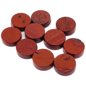 Red Jasper Gemstone Flat Disk - Crystal Round Coin - Loose Gemstone - Cabochon Gemstone - Handmade Gemstone Round - FL1073