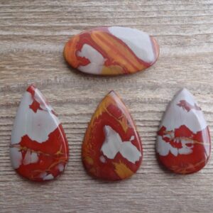 Large Noreena Jasper Cabochons, Pendant Size Gemstone Cabochon, Red Jasper Big Size Cabochon