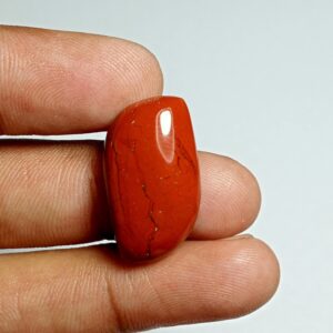 Red Jasper Cabochon: Loose Gemstone, Semi Precious (23X13 MM, 16Cts)