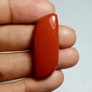 Red Jasper Cabochon: Loose Gemstone, 27Cts (36X14 MM)