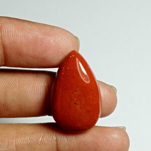 Red Jasper Cabochon: Loose Gemstone, 24Cts (27X16 MM)