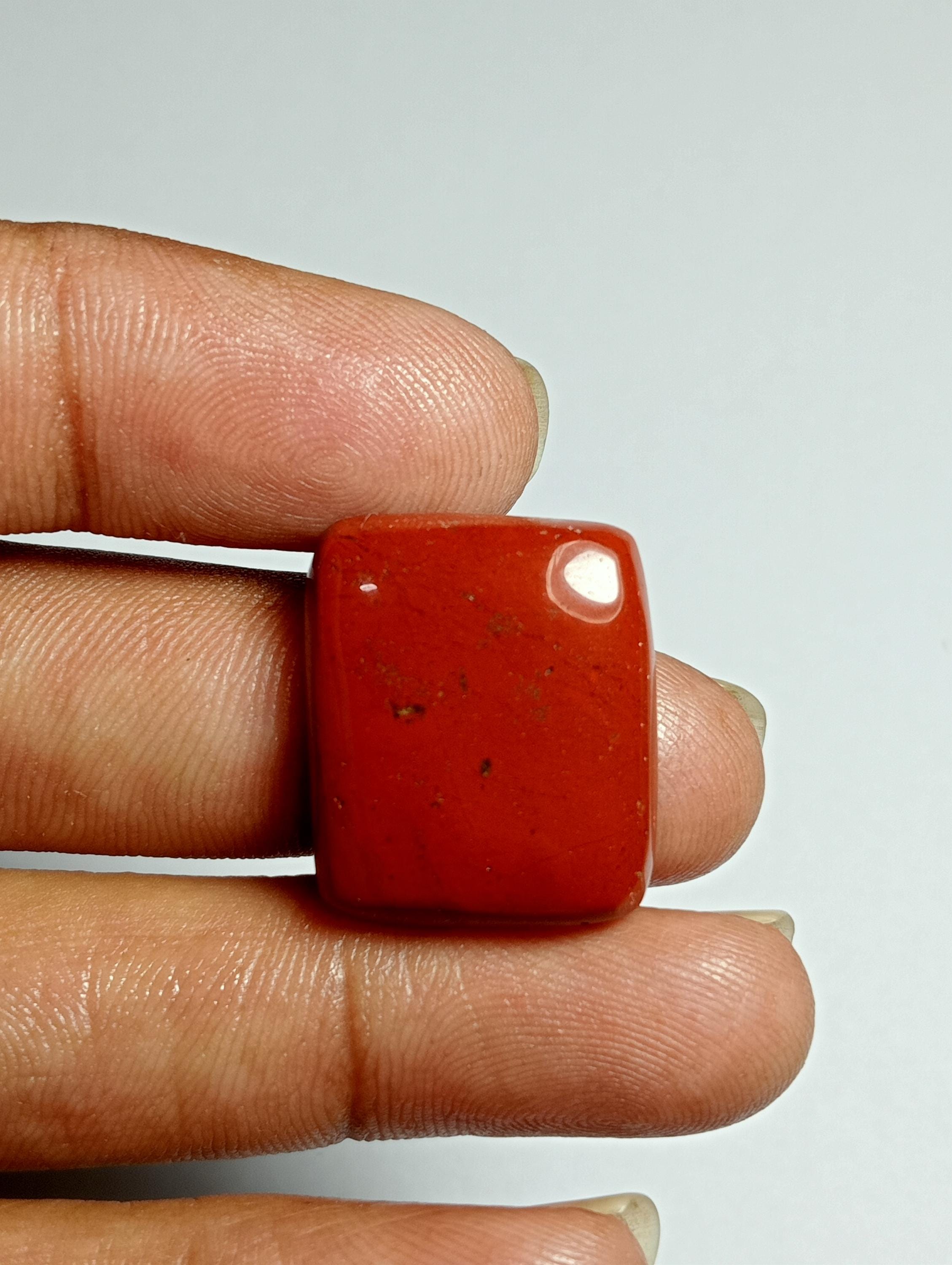 Red Jasper Cabochon: Loose Gemstone, 23cts (21x18 Mm)
