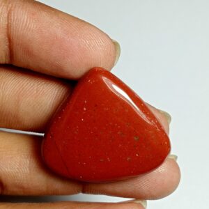 Red Jasper Cabochon: Loose Gemstone (31x28mm, 42Cts)