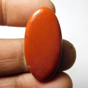 Red Jasper Cabochon: Loose Gemstone (32X16 MM, 24Cts) L100