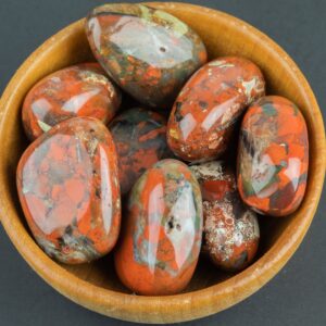 1 Pc Natural Red Jasper Tumbled Nuggets- 100 grams-3.5 ounces - .5 inch-1.5 inch Size- Roughly 8 pcs per bag