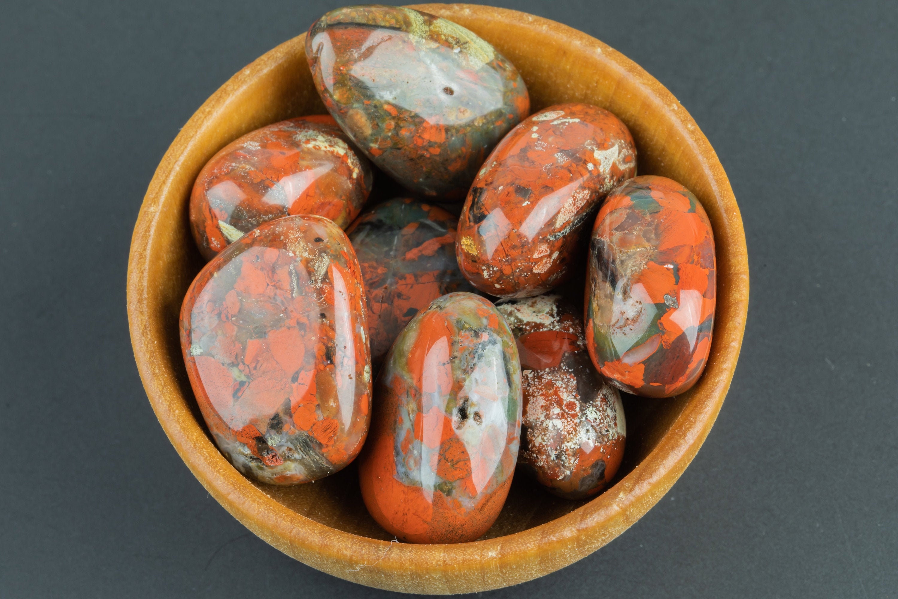 1 Pc Natural Red Jasper Tumbled Nuggets- 100 Grams-3.5 Ounces - .5 Inch-1.5 Inch Size- Roughly 8 Pcs Per Bag