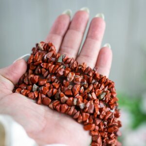 30" Natural Red Jasper Crystal Chip Beads 6mm - 8mm - Double Length Strand Gemstone Beads 30" Natural Red Jasper Crystal Chip Beads 6mm - 8mm - Double Length Strand Gemstone Beads