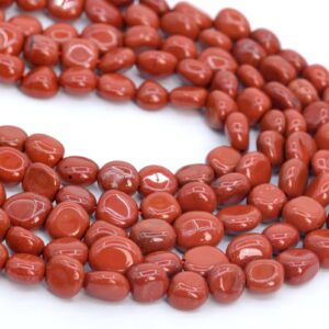 7-9mm Red Jasper Beads Pebble Nugget Grade Aaa Genuine Natural Gemstone Beads 15"/7.5" Bulk Lot Options (108450)