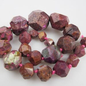 Red Jasper Graduated Faceted Nugget Chunk Beads Approx 13-35mm 15.5" Strand Red Jasper Graduated Faceted Nugget Chunk Beads Approx 13-35mm 15.5" Strand