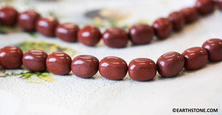 L/ Red Jasper 13x18mm Tumble Nugget Beads Size Varies 15.5" Strand Natural Jasper Gemstone Beads For Crafts For Jewelry Design L/ Red Jasper 13x18mm Tumble Nugget Beads Size Varies 15.5" Strand Natural Jasper Gemstone Beads For Crafts For Jewelry Design