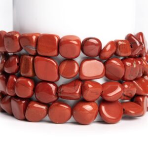 Natural Red Jasper Gemstone Grade Aaa Pebble Nugget 7-9mm Loose Beads Natural Red Jasper Gemstone Grade Aaa Pebble Nugget 7-9mm Loose Beads