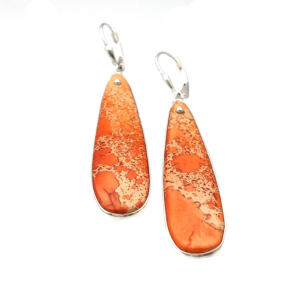 Red Jasper Earrings Silver Earrings Fall Colors Jewelry Sterling Silver Earrings Cabochon Earrings Lever Back Earrings Sleek Earrings Red Jasper Earrings Silver Earrings Fall Colors Jewelry Sterling Silver Earrings Cabochon Earrings Lever Back Earrings Sleek Earrings